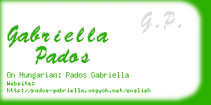 gabriella pados business card